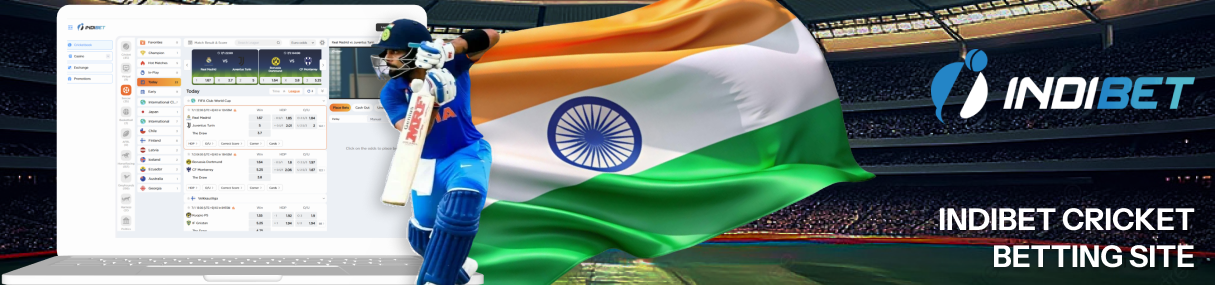 Indibet offers a wide range of services for betting on cricket