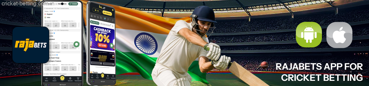 The Rajabets mobile app is a convenient and excellent choice for those who bet on cricket from their smartphone